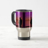 Sunset Vist Digital Art Travel Mug Reisbeker (Voorkant links)