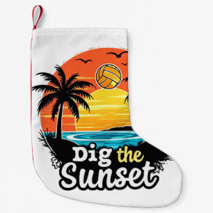 "Sunset volleybal" – Volleybal ontwerp voor speler Kleine Kerstsok