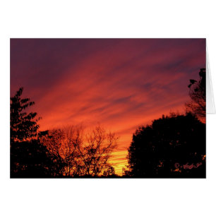 Sunset voor storm ~ card