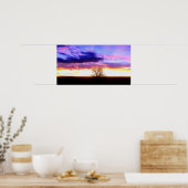 Sunset voorbij Tree_ Poster (Keuken)