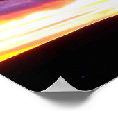 Sunset voorbij Tree_ Poster (Hoek)