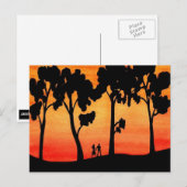 Sunset Walk Briefkaart (Voorkant / Achterkant)