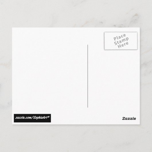Sunset Walk Briefkaart (Achterkant)