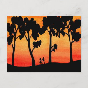 Sunset Walk Briefkaart