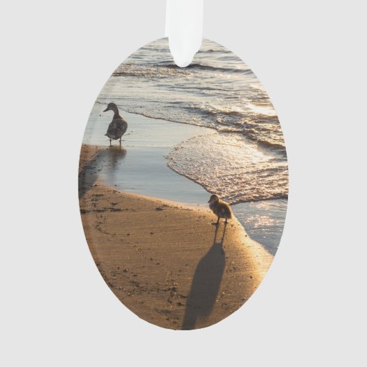 Sunset Walk met mama Ornament (achterkant)