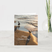 Sunset Walk met Moederdag Kaart van mama (Voorkant)