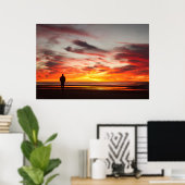 Sunset Walk Poster (Thuiskantoor)