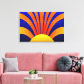 Sunset Wall Canvas Afdruk (Insitu (Woonkamer))