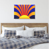 Sunset Wall Canvas Afdruk (Insitu (Slaapkamer))