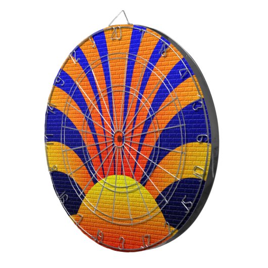 Sunset Wall Dartbord (Voorkant Rechts)