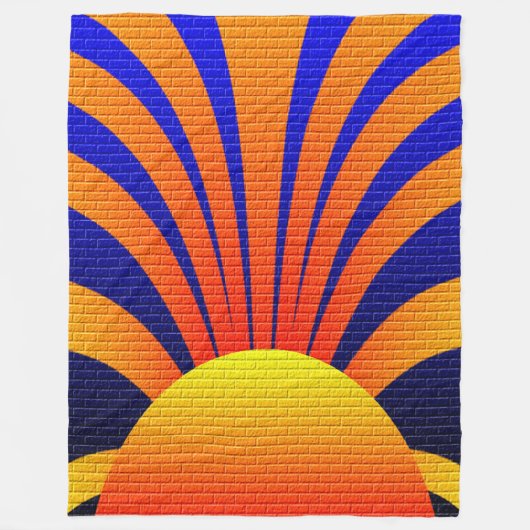Sunset Wall Fleece Deken (Voorkant)