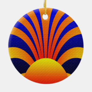 Sunset Wall Keramisch Ornament