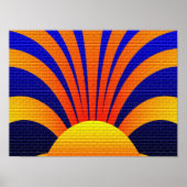 Sunset Wall Poster (Voorkant)