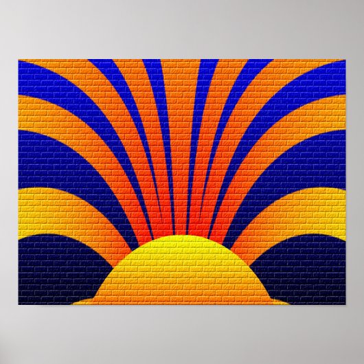 Sunset Wall Poster (Voorkant)