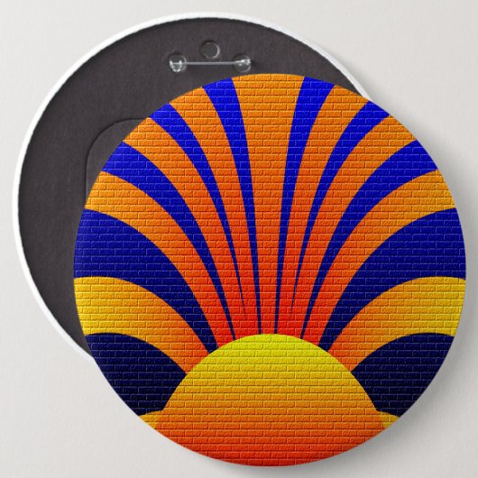 Sunset Wall Ronde Button 6,0 Cm (Voorkant /achterkant)