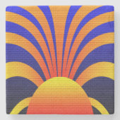 Sunset Wall Stenen Onderzetter (Voorkant)