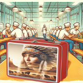 Sunset Warrior Metal Art