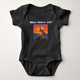 Sunset Warrior op de berg Anime-stijl heroïsche Romper