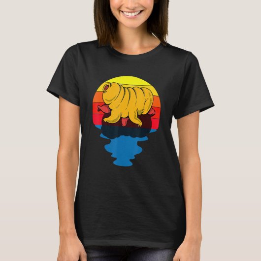 Sunset Water Bear Microbiology Tardigrade T-shirt (Voorkant)