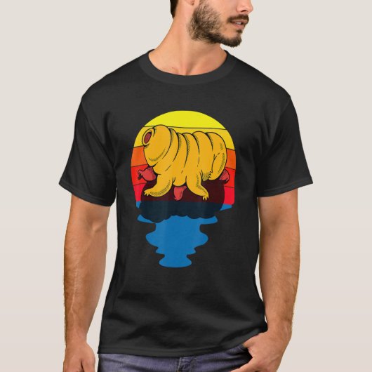 Sunset Water Beer Microbiology Tardigrade T-shirt (Voorkant)