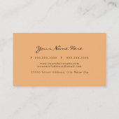Sunset Watercolor Business Card Visitekaartje (Achterkant)