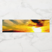 Sunset Waterfles Etiket (Enkel label)