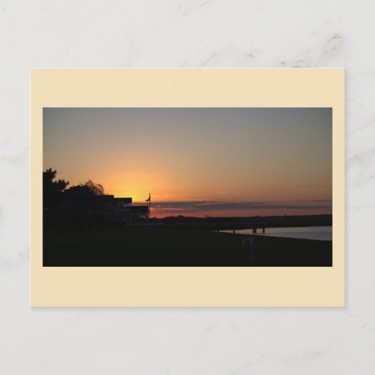 Sunset Waterscape Photo Briefkaart (Voorkant)