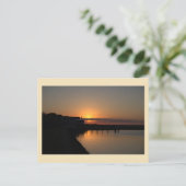 Sunset Waterscape Photo Briefkaart (Staand voorkant)