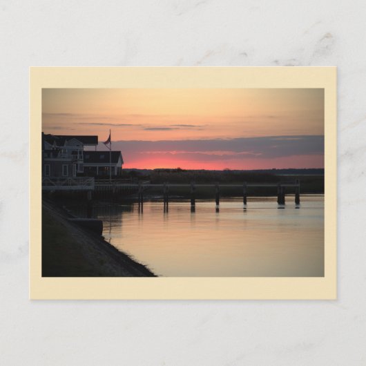 Sunset Waterscape Photo Briefkaart (Voorkant)