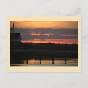 Sunset Waterscape Photo Briefkaart