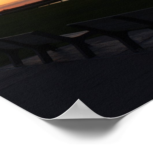 Sunset Waterscape Photo Poster (Hoek)