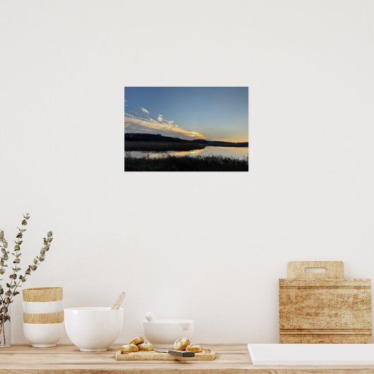Sunset Waterscape Poster (Keuken)