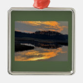 Sunset Waterscape Reflection Ornament  (Voorkant)