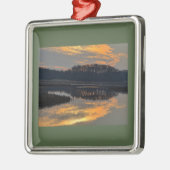 Sunset Waterscape Reflection Ornament (Links)
