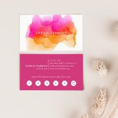 Sunset Waterverf Blot | Klant Klantenkaartje