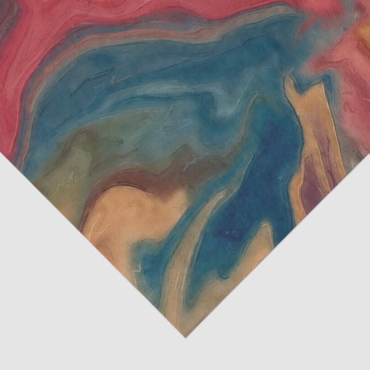 Sunset Waterverf Glaze Tissuepapier (Detail)