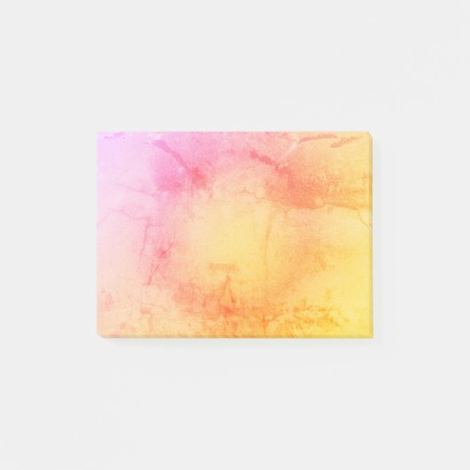 Sunset Waterverf Marmeren Sticky Notes (Voorkant)
