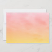 Sunset Waterverf Palm Leaves Rehearsal Dinner Kaart (Achterkant)