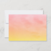 Sunset Waterverf Palm Leaves RSVP (Achterkant)