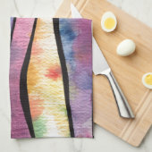 Sunset Waterverf Theedoek (Quarter Fold)