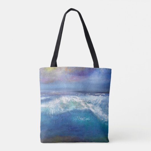Sunset Wave Canvas tas (Achterkant)