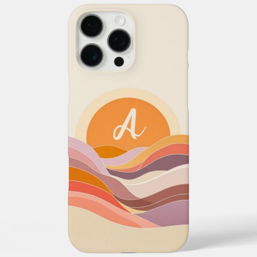 Sunset Wave Initiaal Case-Mate iPhone Case (Achterkant)