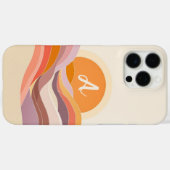 Sunset Wave Initiaal Case-Mate iPhone Case (Achterkant (horizontaal))
