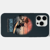 Sunset Wave-Riding Cat Case-Mate iPhone Case (Achterkant (horizontaal))