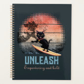 Sunset Wave-Riding Cat Planner (Voorkant)
