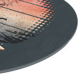 Sunset Wave-Riding Cat Snijplank (Hoek)