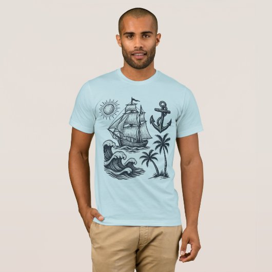 Sunset Wave T-shirt (Voorkant volledig)