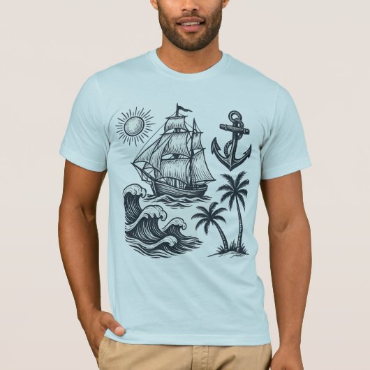 Sunset Wave T-shirt (Voorkant)