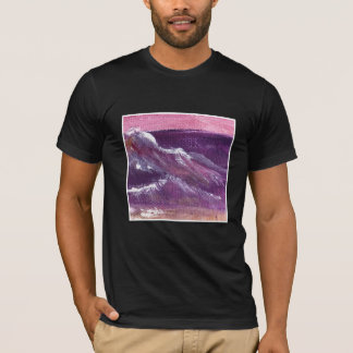 "Sunset Wave" T-Shirt (zwart)