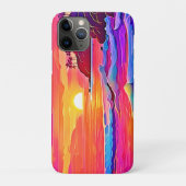 Sunset Waves: levendige kustdroom Case-Mate iPhone Case (Achterkant)